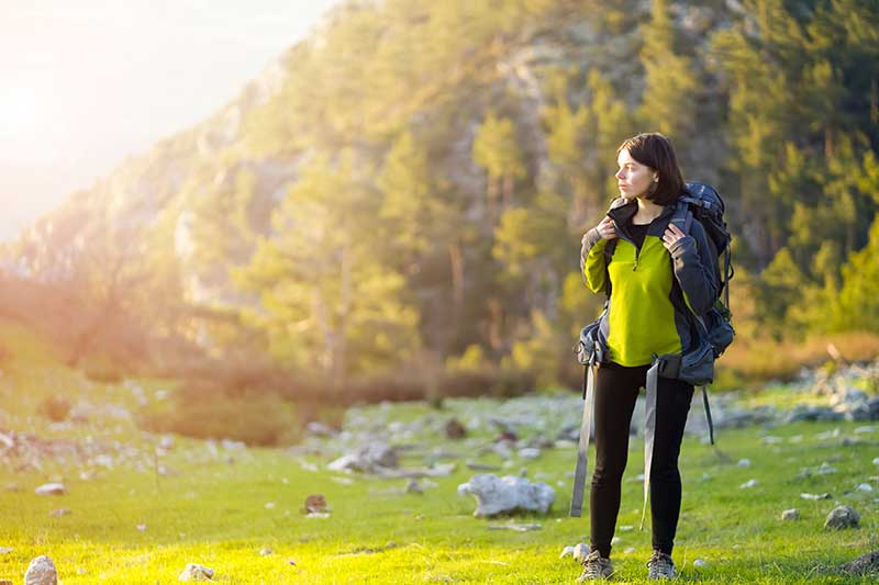 Woman Hiking