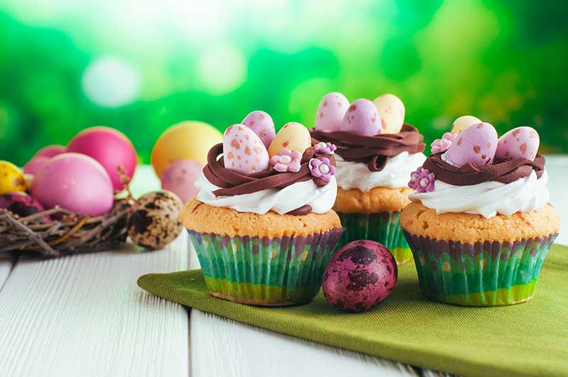 Birds Nest Cupcakes