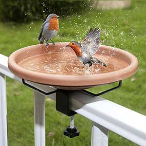 Mounted Bird Bath