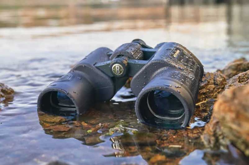 Binoculars In A Puddle