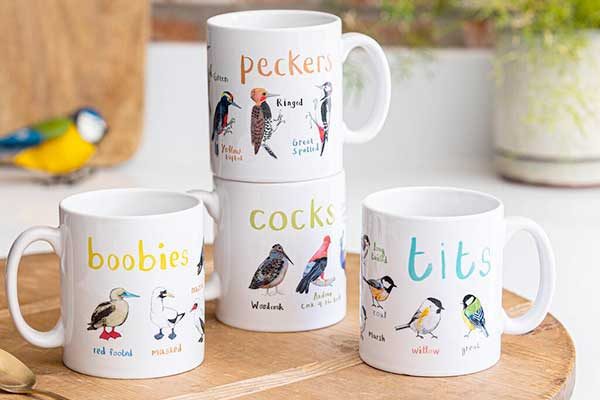 Bird Pun Mugs