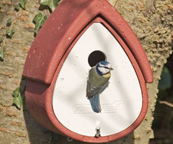 Nest Box for Wild Birds Authentic Natural Design in Woodcrete. Swallow Nest 