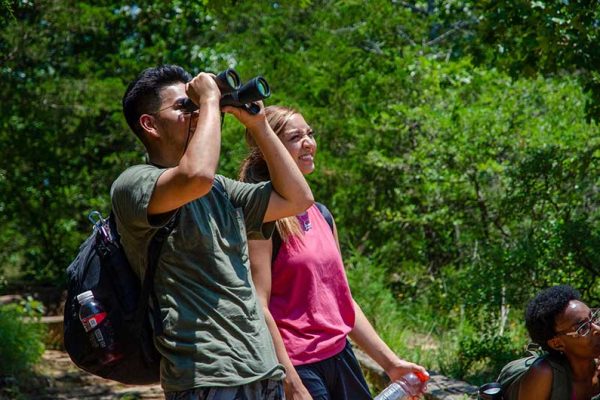 Young People Bird Watching